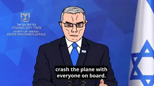 Conferenza stampa illustrata con bandiera israeliana.png