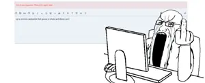 beard, crying, glasses, middle finger, nigger, seething, soybooru, soyboy, soyjak, spam