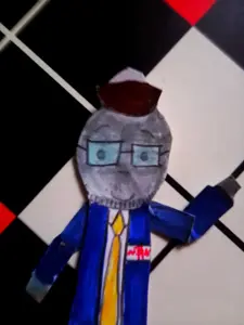 unknown, irl soyjaks, 1soyjak, background, bald, black eyes, blue glasses, closed mouth, clothes, front view