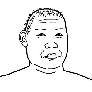 kimjak, asian, closed mouth, ear, hair, kim il sung, lips, looking at you, neutral, no beard