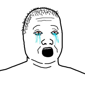 kimjak, asian, chin, crying, double chin, front view, hair, kim il sung, mongoloid, no beard