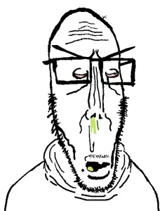 markiplier soyjak, euromutt, threefourthsplier, euromutt, 1soyjak, angry, bloodshot eyes, booger, clothes, eyebrows