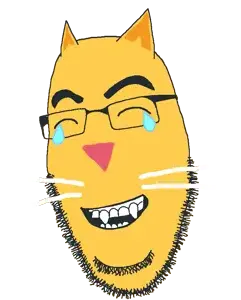 cobson, soymoji, animal, cat, cat ears, closed eyes, crying, ear, ears, emoticon