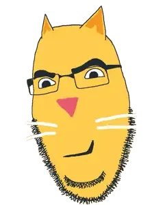 cobson, soymoji, animal, cat, cat ears, closed eyes, ear, ears, emoticon, fangs