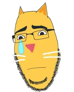 cobson, soymoji, animal, cat, cat ears, closed mouth, ear, ears, emoticon, fangs