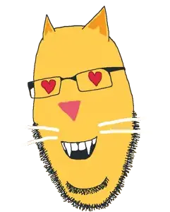 cobson, soymoji, animal, cat, cat ears, ear, ears, emoticon, fangs, glasses