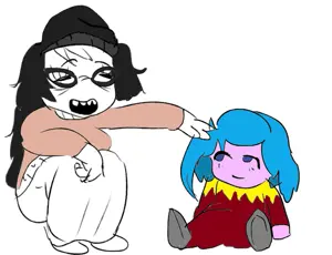 huwabag, soytan, sunshine, 2soyjaks, art, clothes, cute, drawing, drink, female