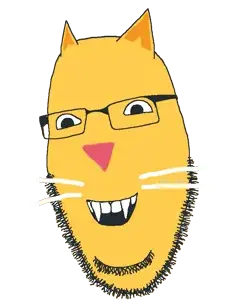 cobson, soymoji, animal, cat, cat ears, ear, ears, emoticon, fangs, glasses