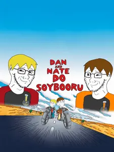 dan, nate higgers, soyak, soyak (smug), natejak, 2soyjaks, badge, beavis and butthead, black eyes, blonde hair