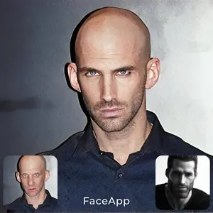 der coomer, gigachad, gigacoomer, 1nas, bald, combination, ear, faceapp, fusion, gradient background
