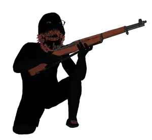 vakaba, gapejak, mustached gapejak, wholesome soyjak, 1soyjak, angry, arm, bald, clenched teeth, clothes