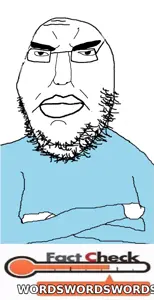 chudjak, gapejak, pol face, arm, closed mouth, clothes, crossed arms, fact, fact check, glasses