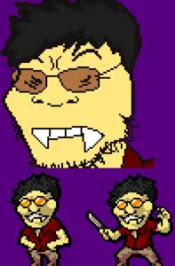colin, soykio kid, 3soyjaks, angry, asian, black eyes, black hair, butterfly knife, closed eyes, closed mouth