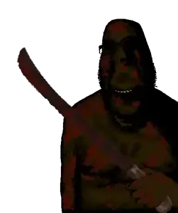 rapeson, cobson, hornyson, rapeson, 1soyjak, bald, black skin, blood, blood on face, chubby