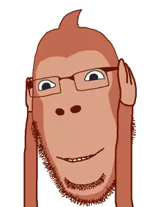 cobson, soymoji, animal, arm, brown skin, closed mouth, emoticon, grin, hands, monkey