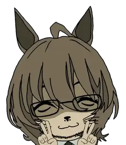 agnes tachyon, honse, catse, 1soyjak, animal, anime, cat, cat ears, cat nose, closed eyes