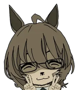 agnes tachyon, honse, catse, 1soyjak, animal, anime, cat, cat ears, cat nose, closed eyes