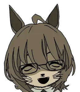 agnes tachyon, honse, catse, 1soyjak, animal, anime, cat, cat ears, cat nose, closed eyes