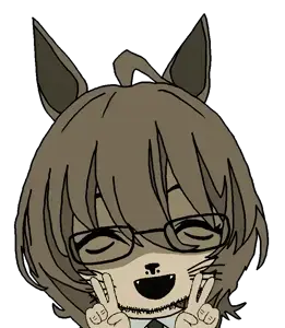 agnes tachyon, honse, catse, 1soyjak, animal, anime, cat, cat ears, cat nose, closed eyes