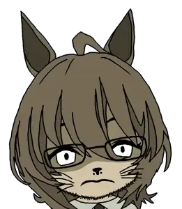 agnes tachyon, honse, 1soyjak, animal, anime, cat, cat ears, cat nose, closed mouth, cowlick