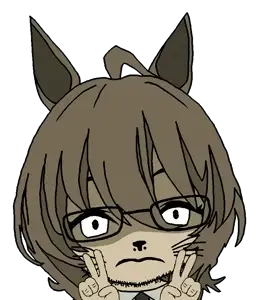 agnes tachyon, honse, 1soyjak, animal, anime, cat, cat ears, cat nose, closed mouth, cowlick