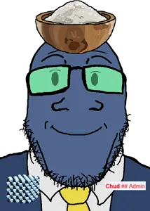 markiplier soyjak, grinlook poggers, grinplier, 1soyjak, admin, bald, black background, black eyes, blue skin, closed mouth