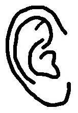 accessory, ear, incomprehensible woahjack, monochrome, transparent, transparent background, uncolored skin