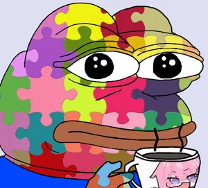 pepe, zez, aliased, amphibian, animal, beady eyes, big lips, blue background, blue shirt, closed mouth