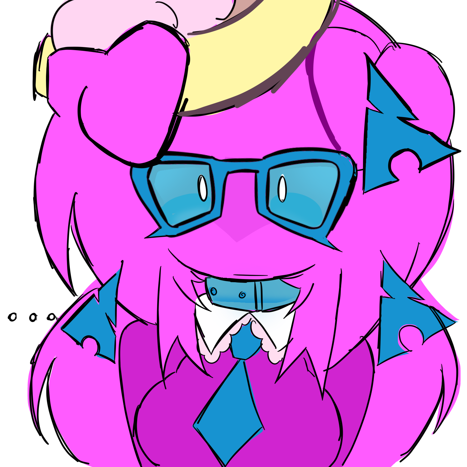 liam, femquote, arch linux, banana, banana split ice cream, blue eyes, blue glasses, confused, female, food
