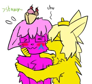 john8 44, furquote, furstard, animal ears, arch linux, banana, banana split ice cream, blush, ear, epi