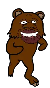 pedobear, sheeeit, animal, bear, big lips, black skin, ear, large nose, lips, pedophile