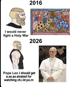 yes chad, 'p, 2016, 2026, beard, blonde hair, blue eyes, buff, catholic, catholicism