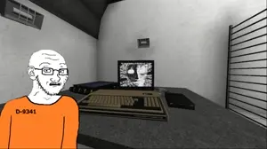 229379 - soybooru.com - cobson d-9341 d_class flood_lamps glasses horny hornyson jumpsuit lights multiple_soyjaks orange_shirt rapeson rapeson scp-205 scp_-_containment_breach scp_foundation shadow soyak soyak_ (2).mp4