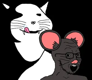 impish soyak ears, soyak, impish meowjak, soyak 3/4, ratjak, animaljaks, 1soyjak, animal, big ears, buck teeth