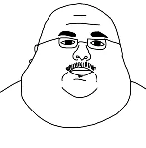 unclejak, 1soyjak, bald, black eyes, bushy eyebrows, ear, fat, forehead lines, glasses, head