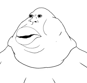 meximutt, bantujeet, bantumutt, morbidjeet, morbidmutt, 1soyjak, bald, big lips, cheeks, chin