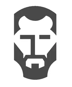 gayan rajapaksha, gigachad, beard, buff, curves, eyes, geometrical, gigger, graphic design, hair