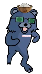 admin 6, pedobear, admin, animal, bear, black eyes, blue fur, full body, glasses, green glasses