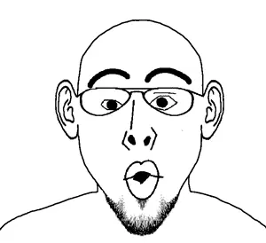 nojak, susjak, ear, glasses, merge, open mouth, redraw, soyjak, stubble