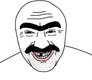 armenian, 1soyjak, armenia, bald, big nose, bushy eyebrows, churka, cracked teeth, eyebrows, front view