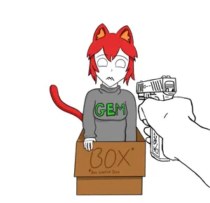 tama, animal, cat, cat ears, catgirl, ear, ears, female, hair, holding object