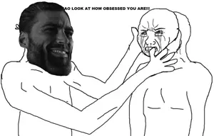 crying wojak, gigachad, wojak, 2nas, beard, black text, crying, ear, ears, face mask
