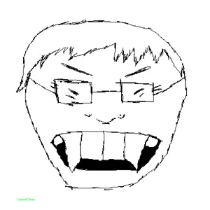 soykio kid, soykio front, 1soyjak, angry, asian, black eyes, buck teeth, english text, eyebrows, fangs