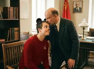 mickey mouse, commiejak, almost full body, bald, black eyes, black hair, commie, communiaryan, gay, hair
