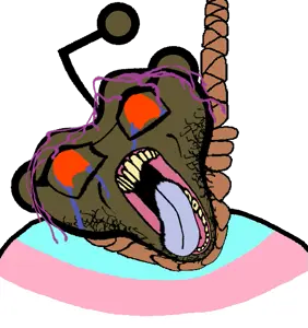 snoojak, slopjak, 1soyjak, ack, antenna, body, brown skin, brown troonjak, crying, deformed