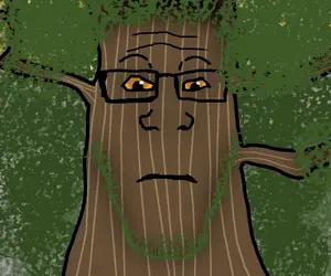 markiplier soyjak, neutralplier, 1soyjak, bald, branch, brown eyes, closed mouth, drawn background, eyebrows, forehead lines