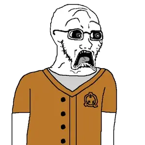 soyak, doctos, bald, black eyes, clothes, glasses, horror game, looking to the right, open eyes, open mouth