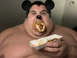 mickey mouse, commiejak, mickey, /mickey/, angry, beard, black eyes, black hair, communiaryan, ear