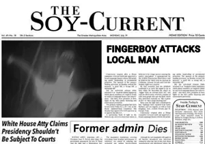 joetheboothofthenumber9, a24 slowburn soyjak, fingerboy, 1soyjak, admin, bald, forest, front view, gaping mouth, half body