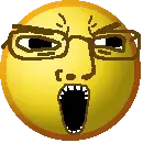 chudjak, yellcel, nuurumoji, 1soyjak, angry, bald, big mouth, black eyes, emoji, emoticon